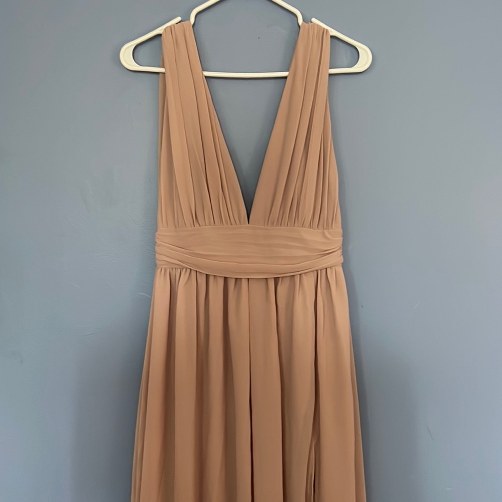 V neck goddess dress